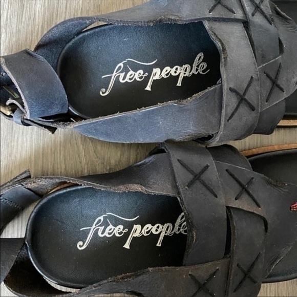 Free People Velencia Wrap Sandals In Black No Size - Picture 13 of 15